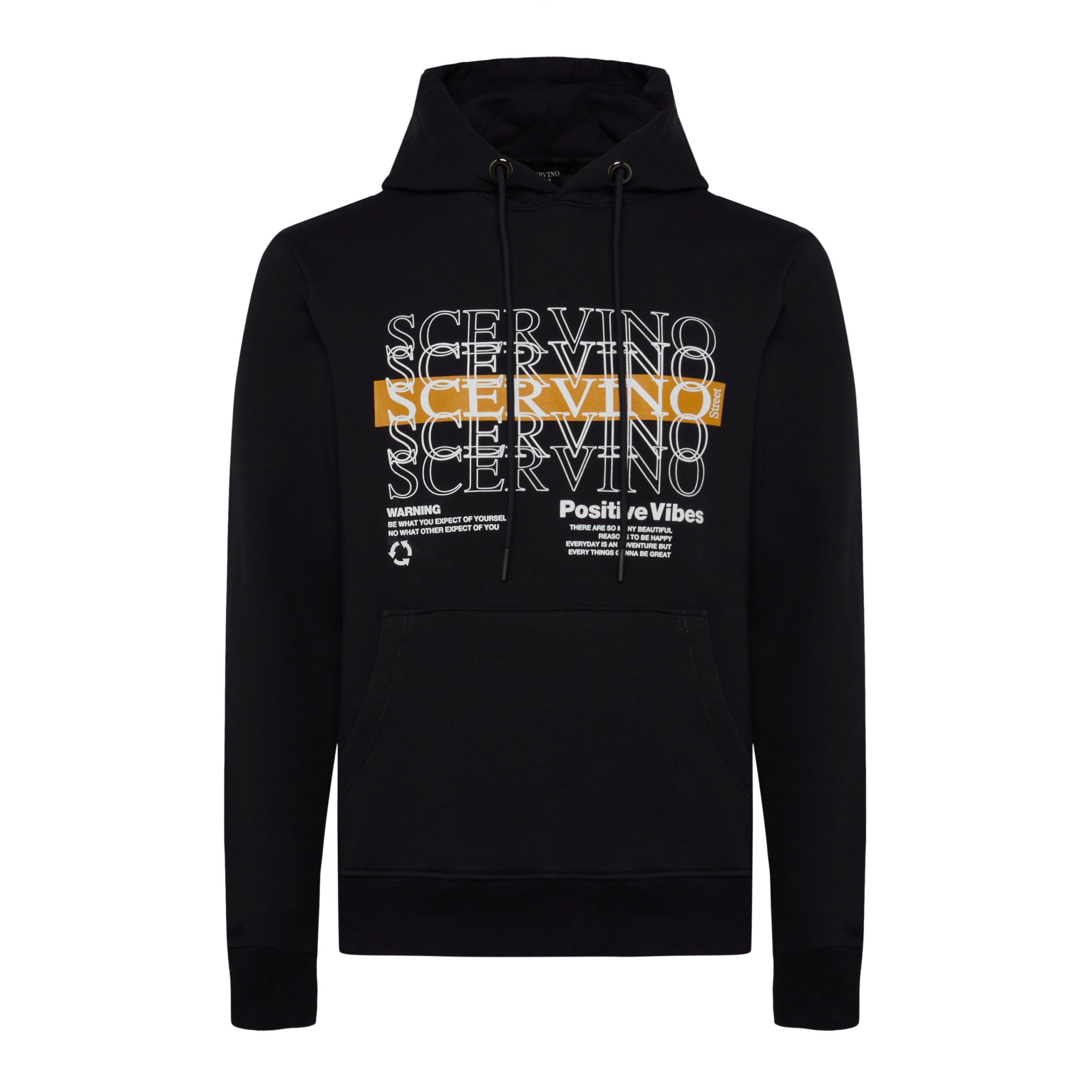 

Черный хлопковый мужской свитер Ermanno Scervino