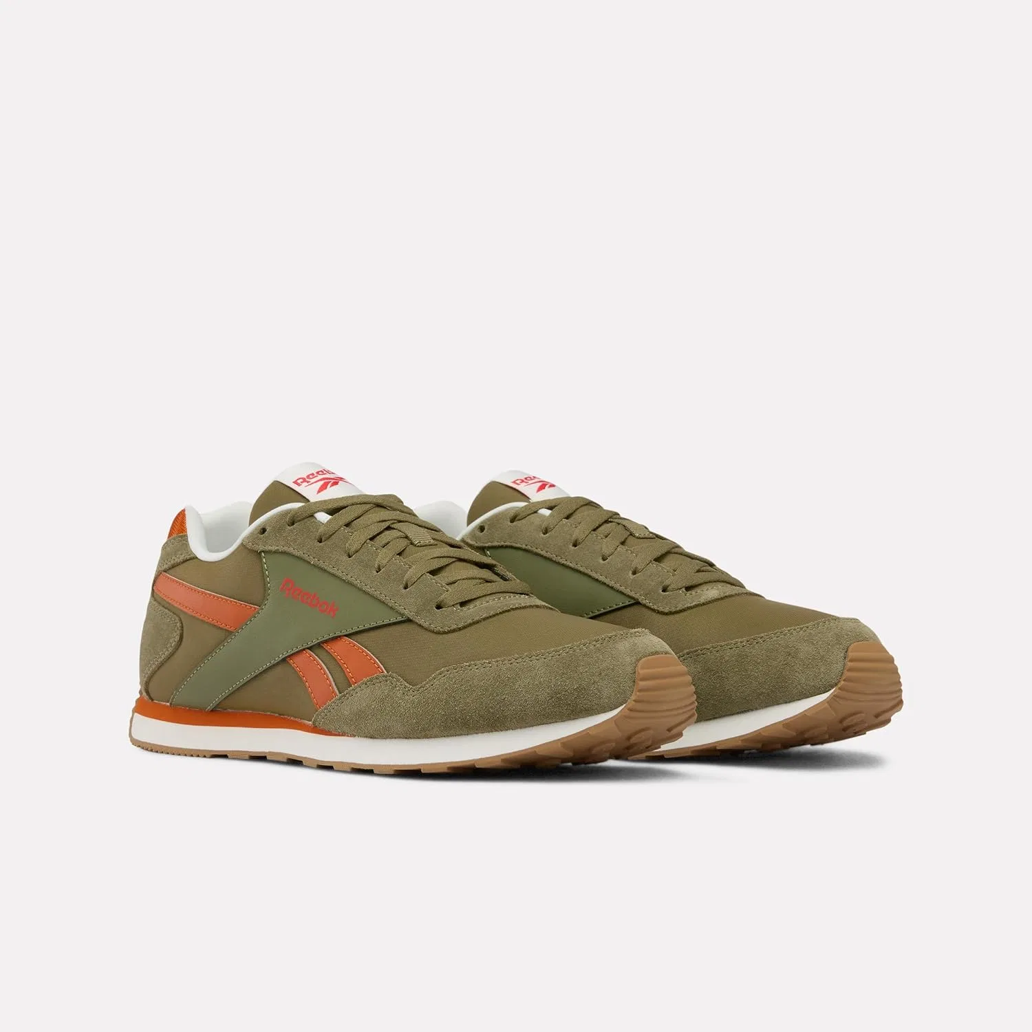 Кроссовки Reebok Unisex Glide Low Trainers, Grittygreen Rustorange Sportred — фото 4