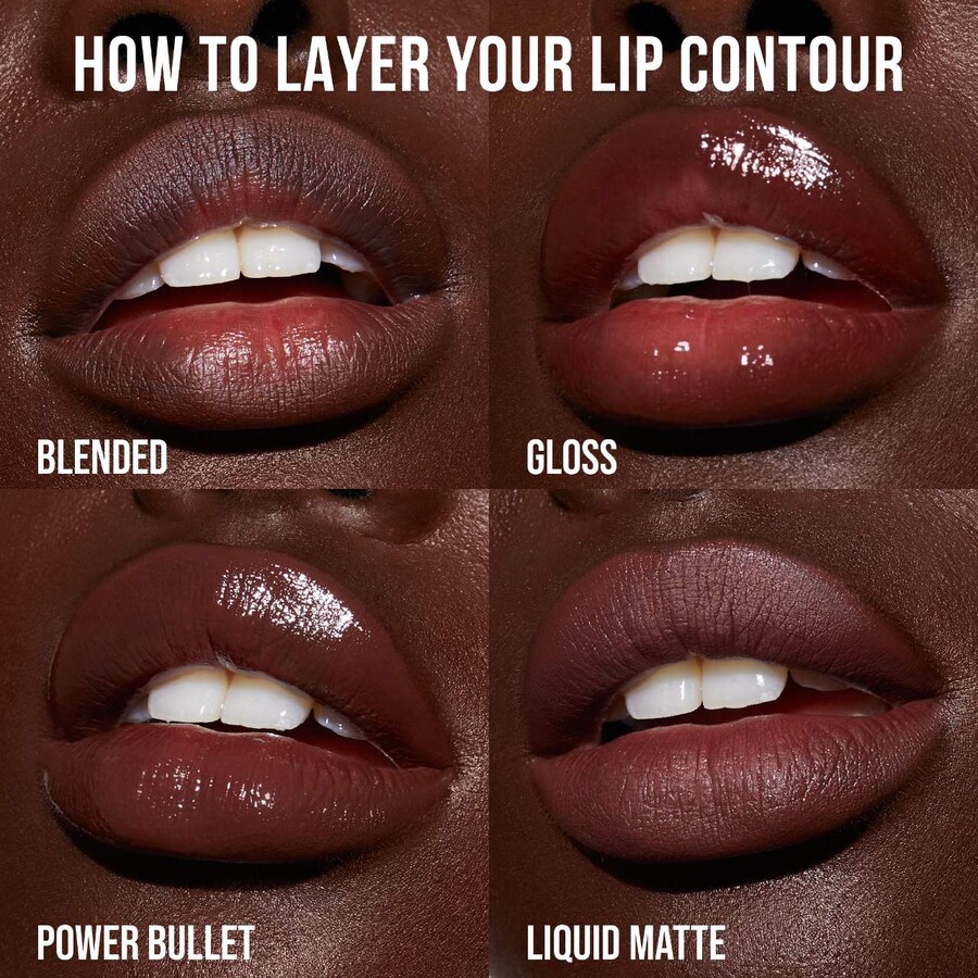 Автоматический матовый карандаш для губ Lip Contour 2.0 HUDA BEAUTY, 0.01 oz/0.5 g, Rich Brown — фото 4