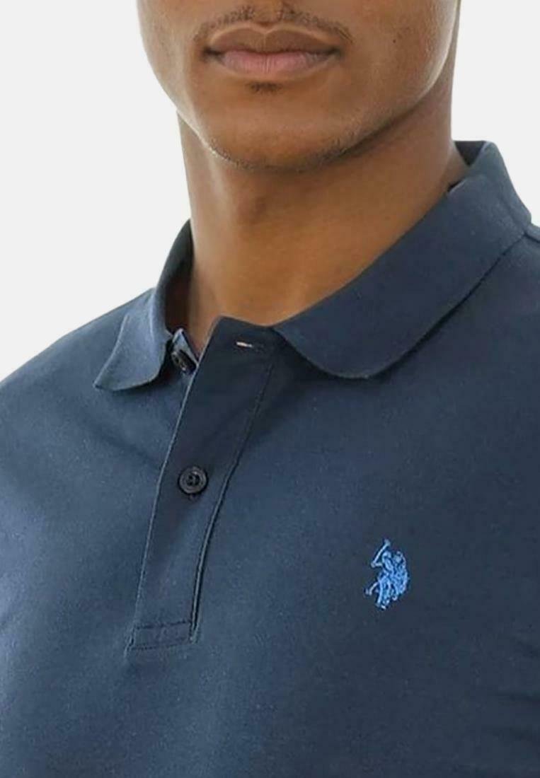 Поло U.S. Polo Assn. Polo shirt, Navy Royal/Blue — фото 4