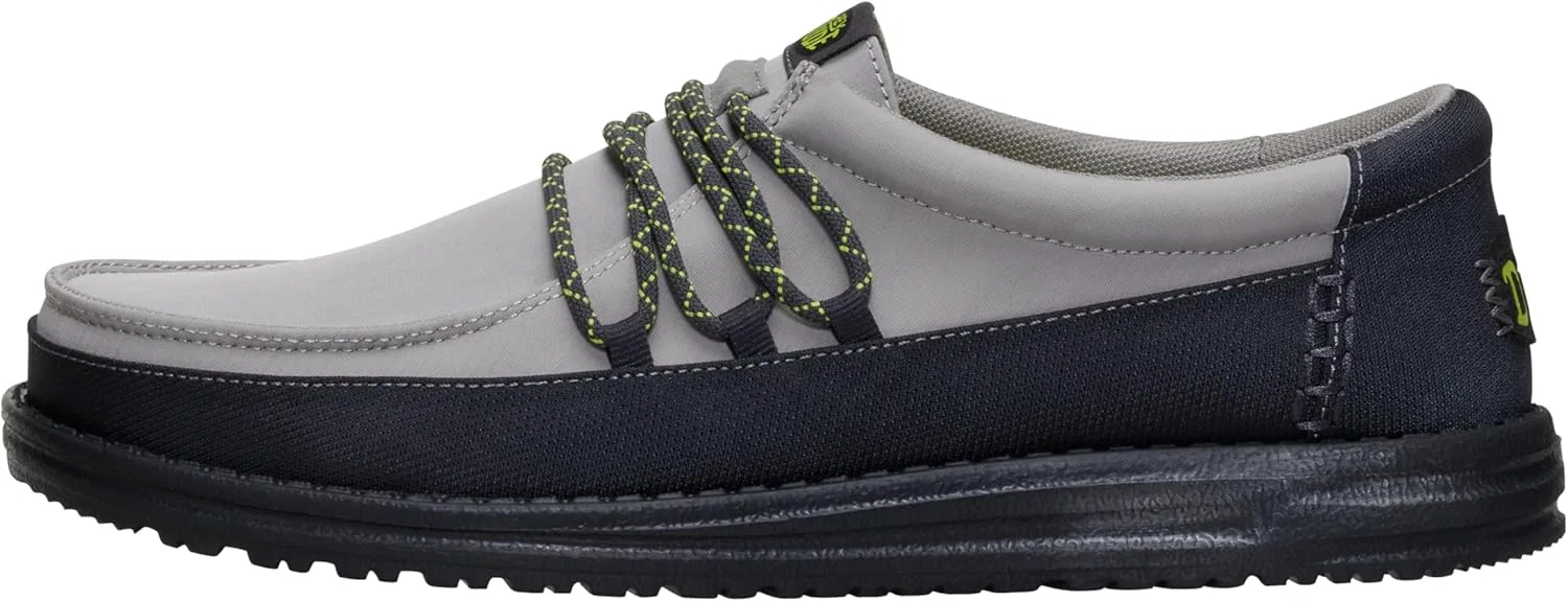 Лоферы водонепроницаемые HEYDUDE, Black/Moon Grey