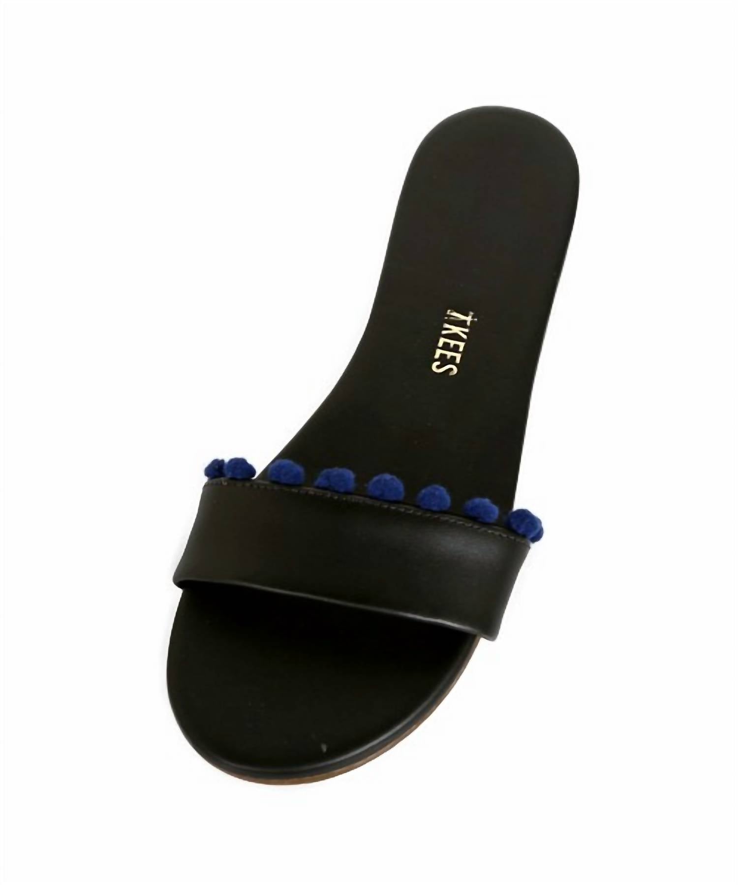 Женские сандалии Alex Pom Pom Slide в стиле Валентина TKEES, цвет valentina — фото 2