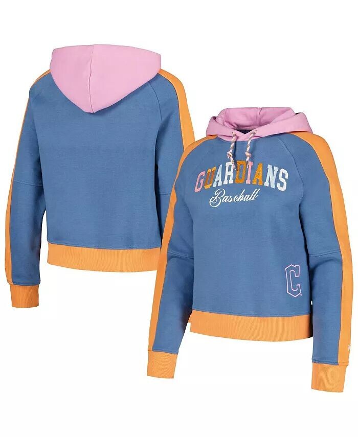 

Женская светло-голубая толстовка с капюшоном Cleveland Guardians Fashion Color Pop New Era