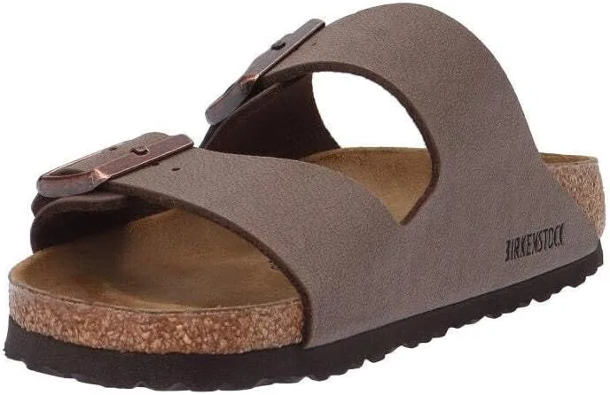 Классические отечественные сандалии BIRKENSTOCK Arizona Birko-Flor без задника, для взрослых, унисекс, коричневый — фото 3