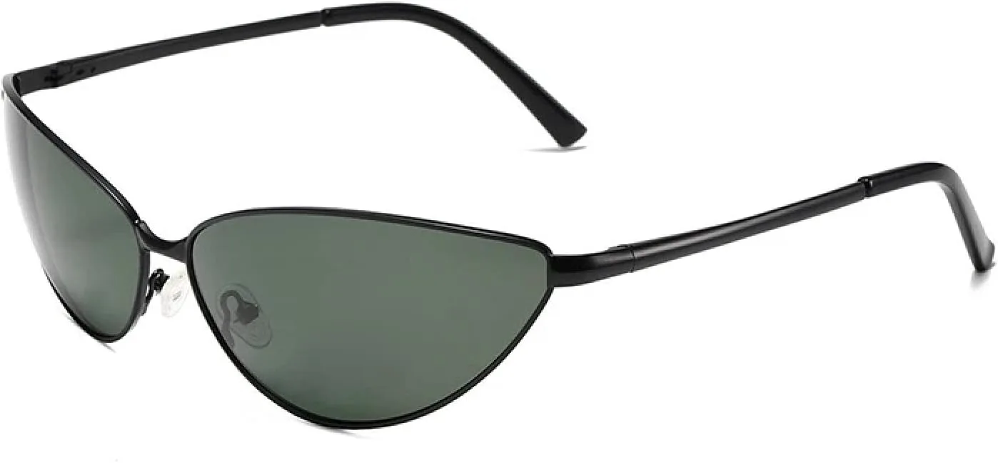 

Винтажные солнцезащитные очки в металлической оправе для мужчин, сексуальные очки «кошачий глаз» для женщин, ретро-очки для активного отдыха, роскошные TKKTLLT, C2