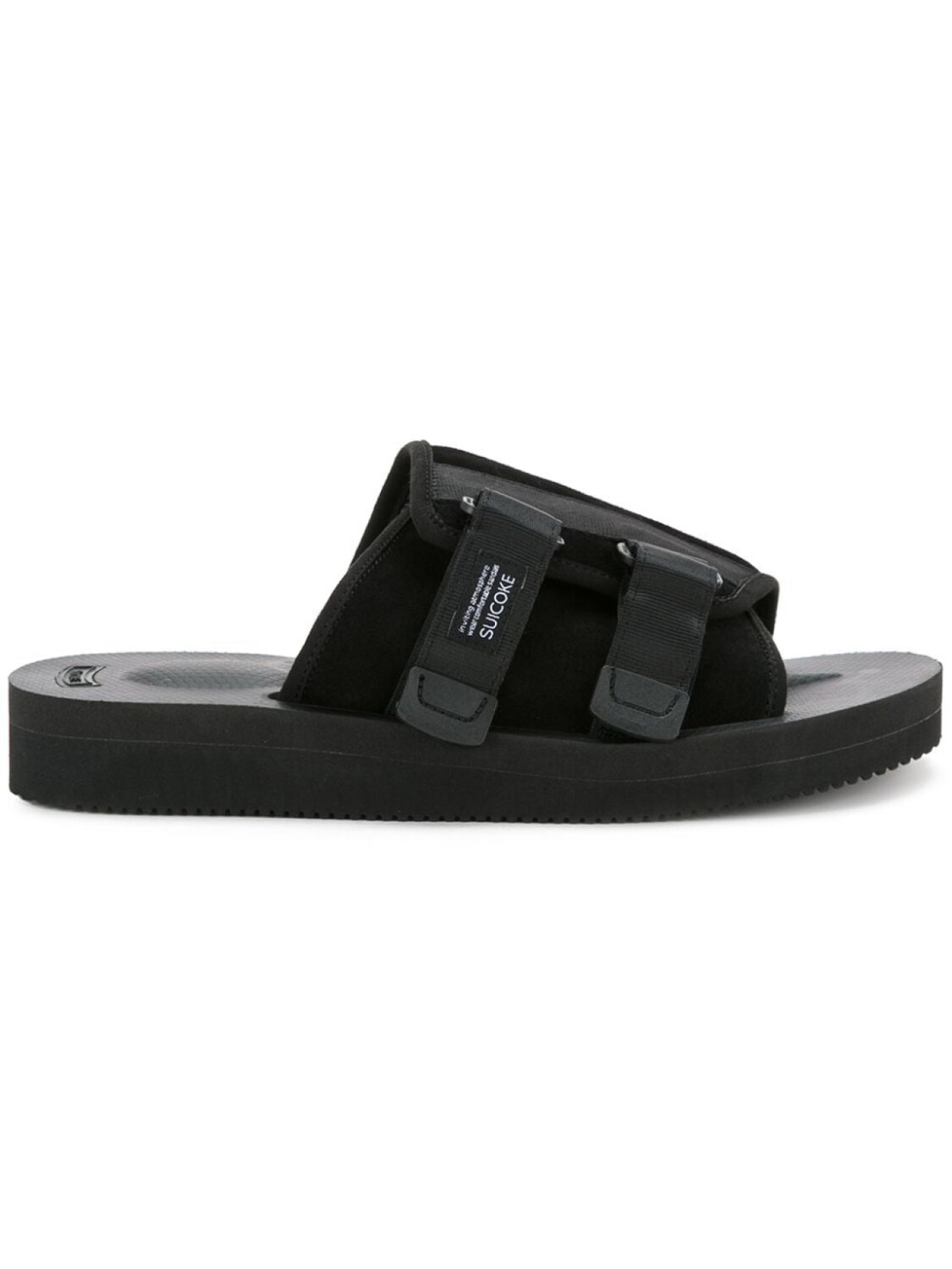 

Suicoke шлепанцы с утолщенной подошвой, черный