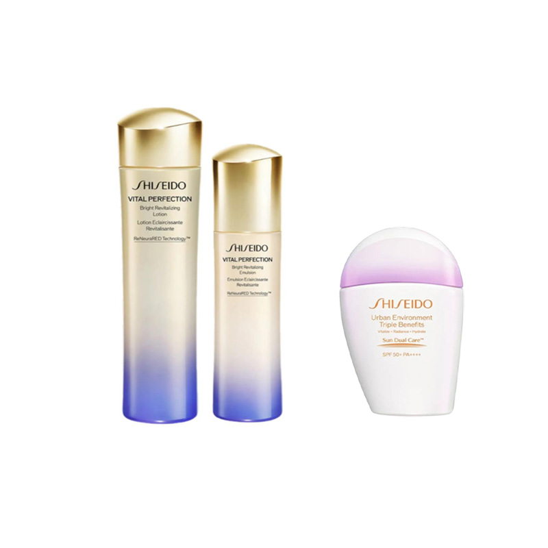 

ZISHENGTANG Освежающий и тонизирующий тоник-пенка для умывания с листьями ивы набор для ухода за кожей увлажнение контроль жирности 150мл+125мл SHISEIDO