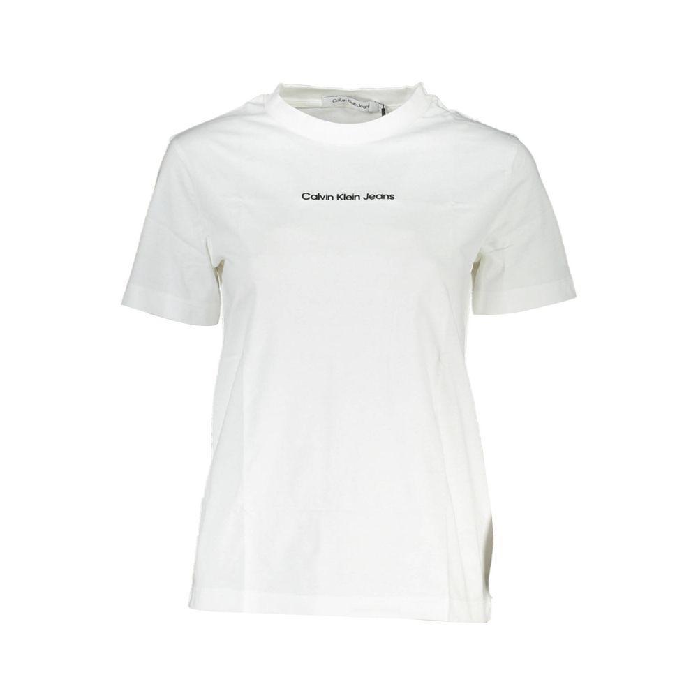 

Белые хлопковые топ и футболка Calvin Klein