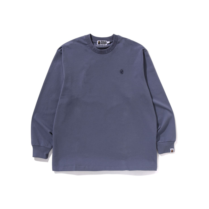 Футболка Bape One Point Relaxed Fit с длинным рукавом A BATHING APE, серый