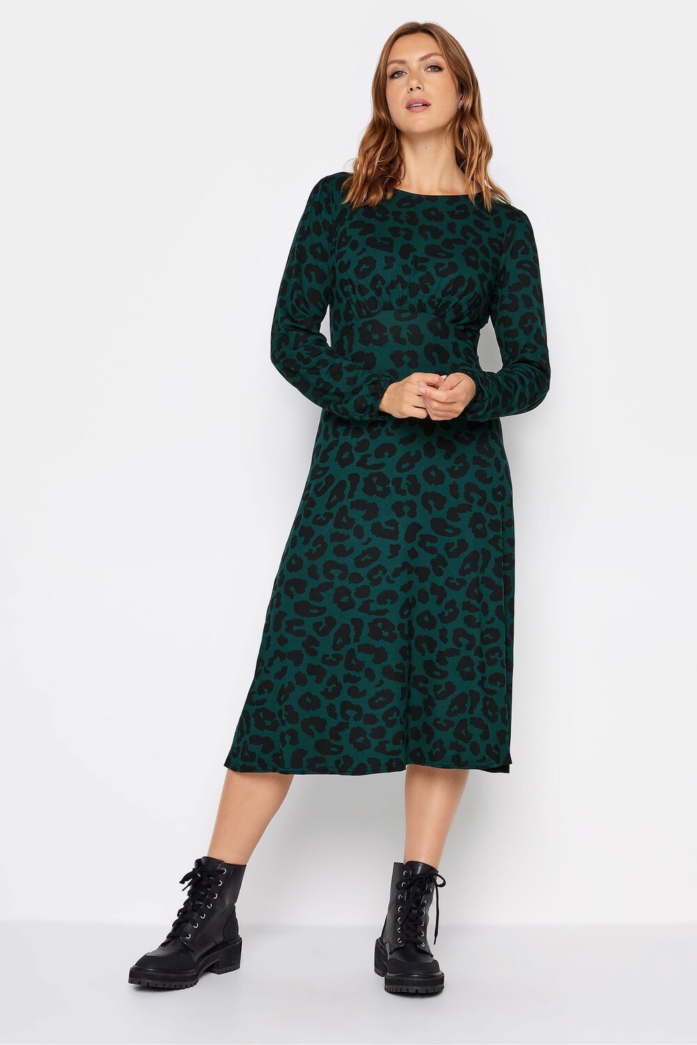 

Чайное платье с длинными рукавами Long Tall Sally, зеленый, Черный, Чайное платье с длинными рукавами Long Tall Sally, зеленый