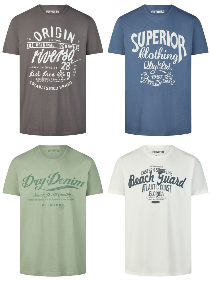 

Набор из 4 разноцветных футболок RIVLeon