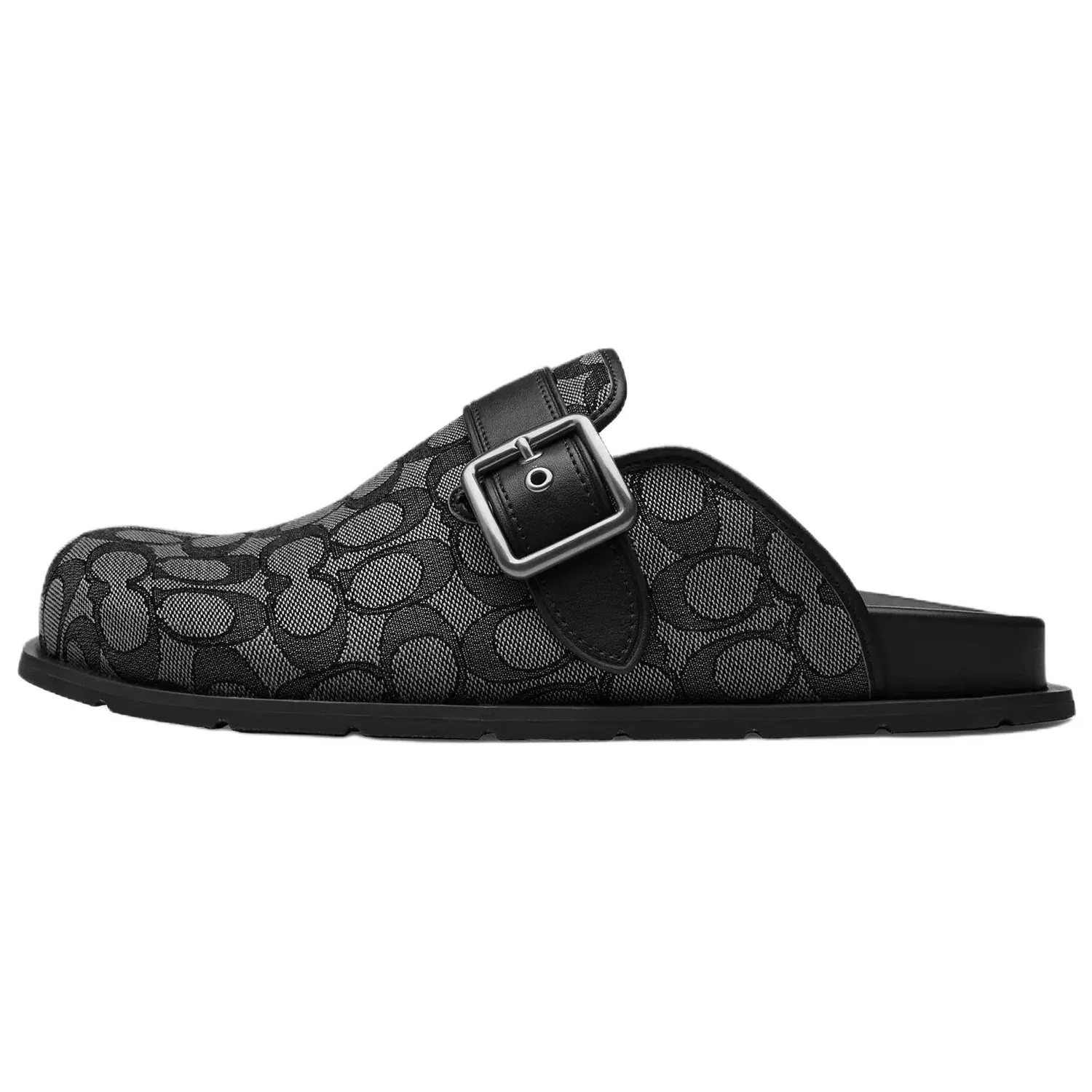 Закрытые шлепанцы на пряжке COACH Original Shoe Box Included черный