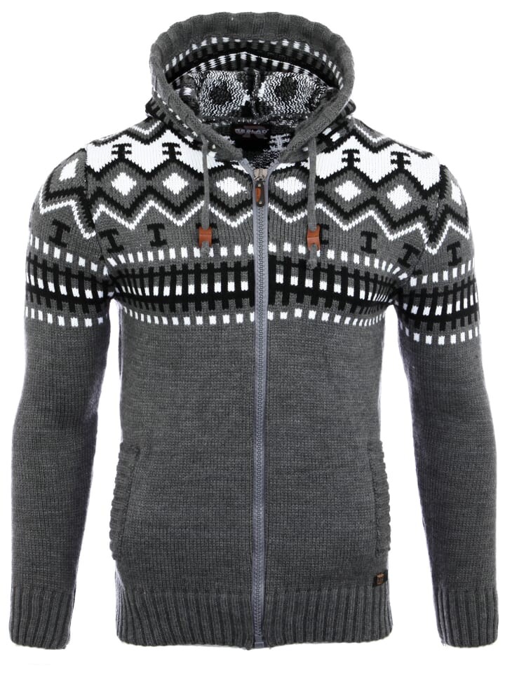 

Кардиган RESLAD Strickjacke Norweger, антрацит