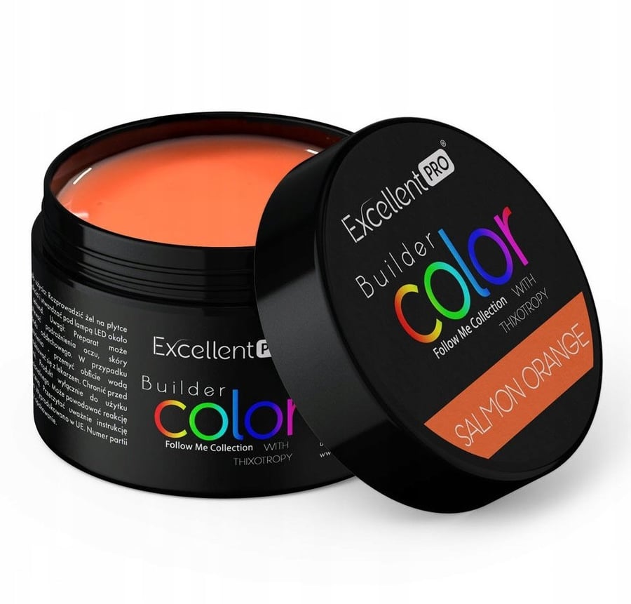 

Excellent Pro Builder Gel Цветной строительный гель Salmon Orange 30 г