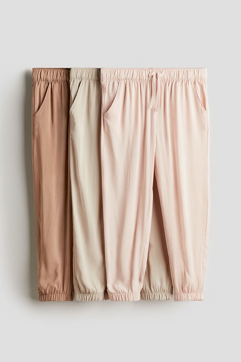 

3 упаковки спортивных штанов H&M, розовый