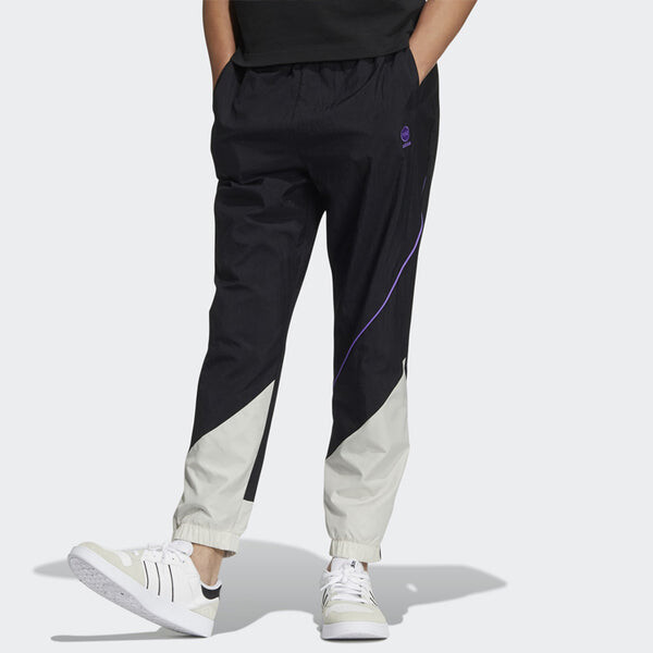 Спортивные штаны Men's adidas neo Contrasting Colors Elastic Waistband Casual Sports Pants/Trousers/Joggers Black, черный — фото 2