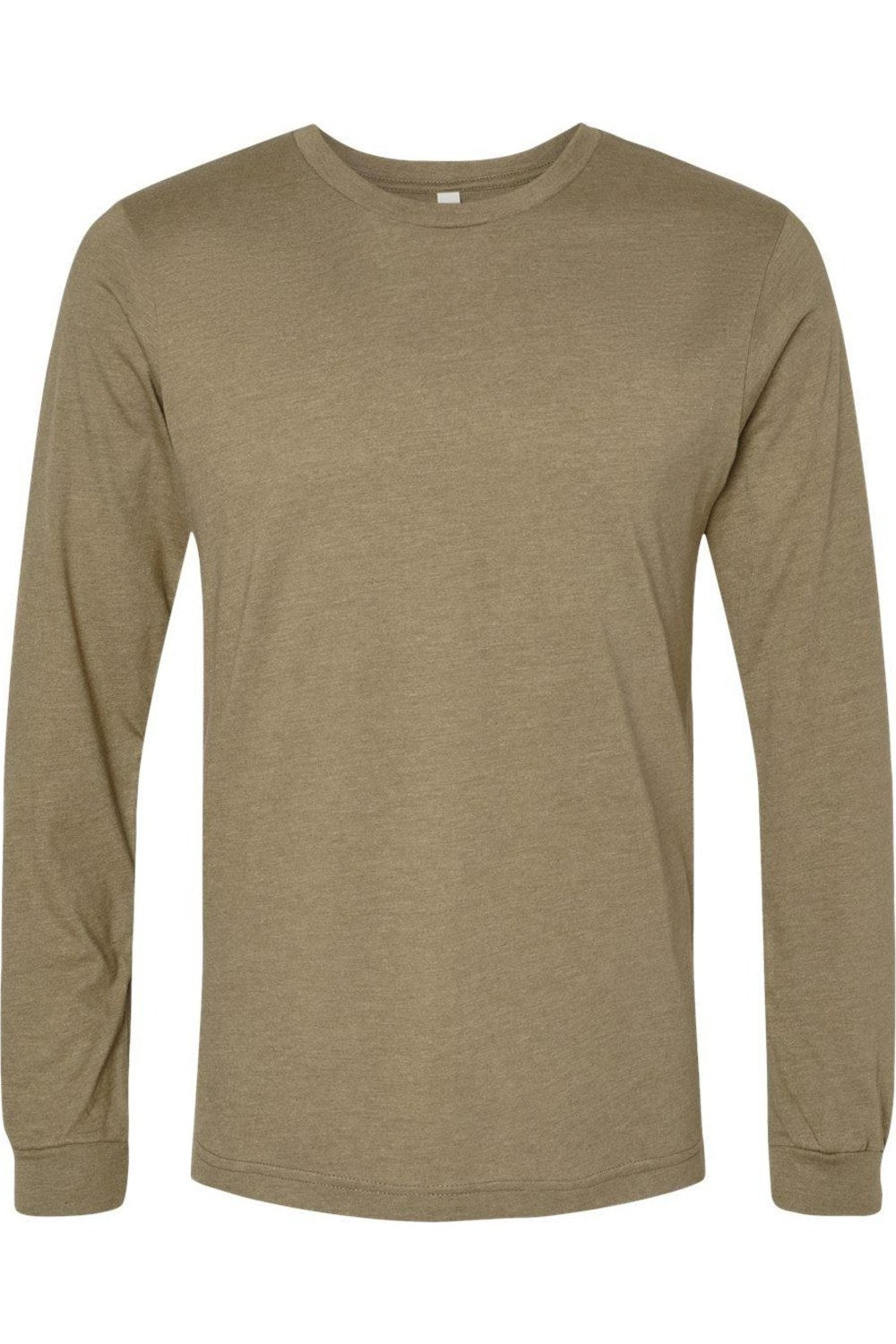 

Футболка с длинным рукавом BELLA + CANVAS Heather CVC, цвет heather olive
