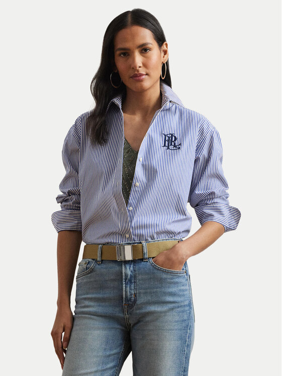 

Свободная рубашка 200932539001 Lauren Ralph Lauren, синий