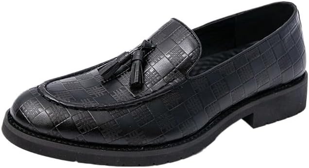 

Мужские классические кожаные лоферы Zestrelax, деловые мокасины, без шнурков, повседневные, удобные, для вечеринок и свадеб, черный