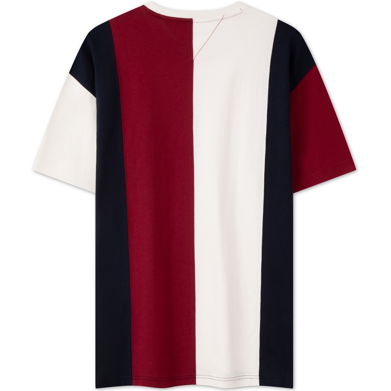Tommy Hilfiger Футболка мужская красная белая черная мультиколор — фото 4