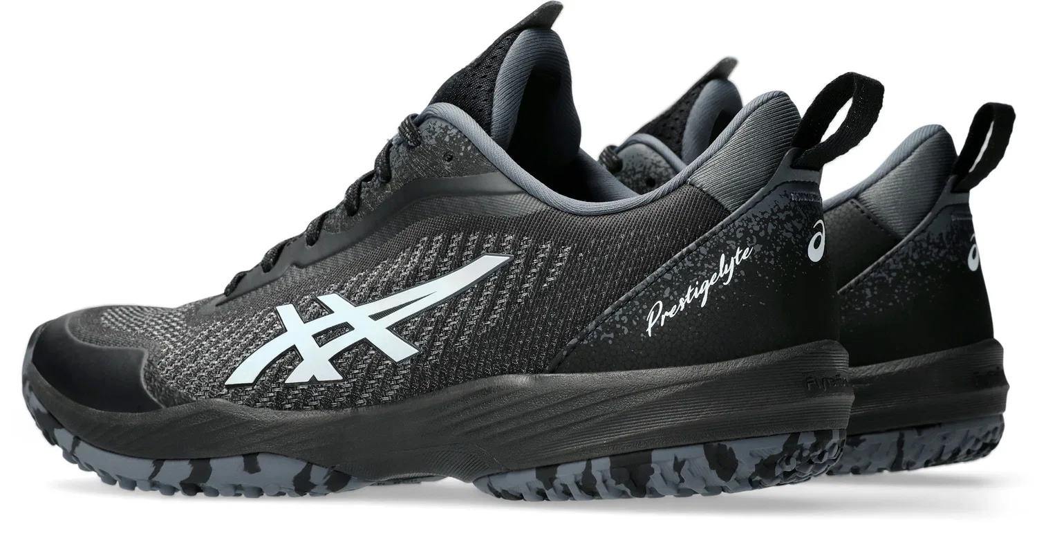 Теннисные кроссовки для грунта «Prestigelyte 5 OC Wide» от ASICS, Black/White — фото 2