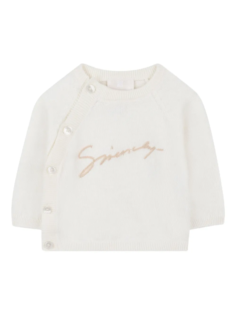 Комплект из трех предметов с вышитым логотипом Givenchy Kids, белый — фото 4