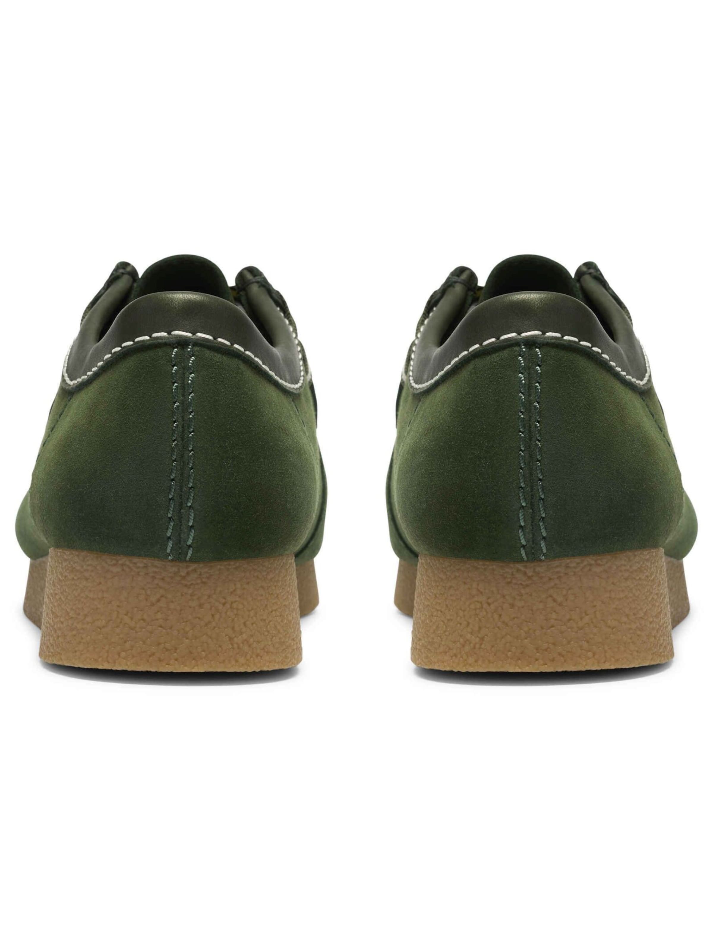 CLARKS Туфли на шнуровке в темно-зеленом цвете — фото 4