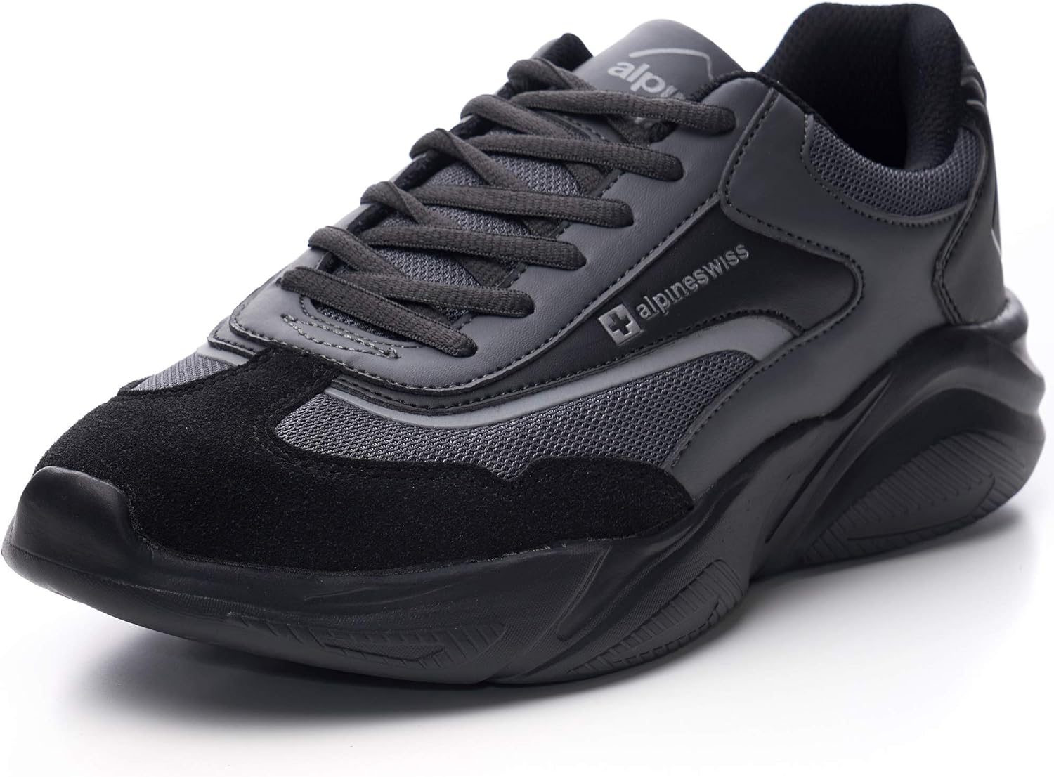 

Мужские массивные модные кроссовки Alpine Swiss Stuart, черный