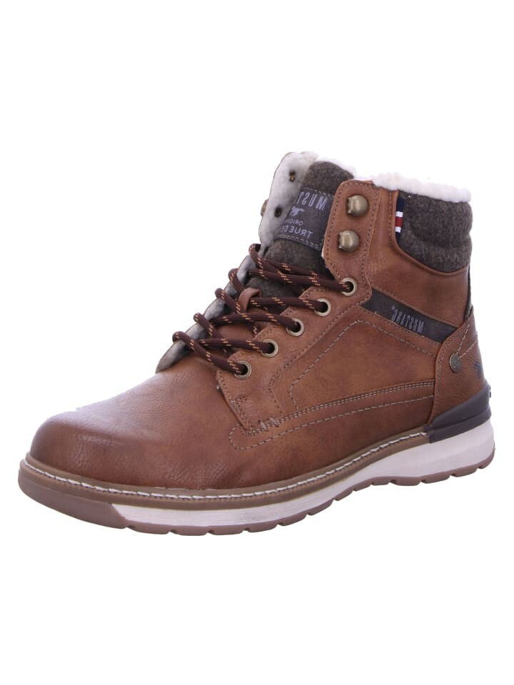 

Сапоги MUSTANG SHOES Schnürstiefeletten, коричневый