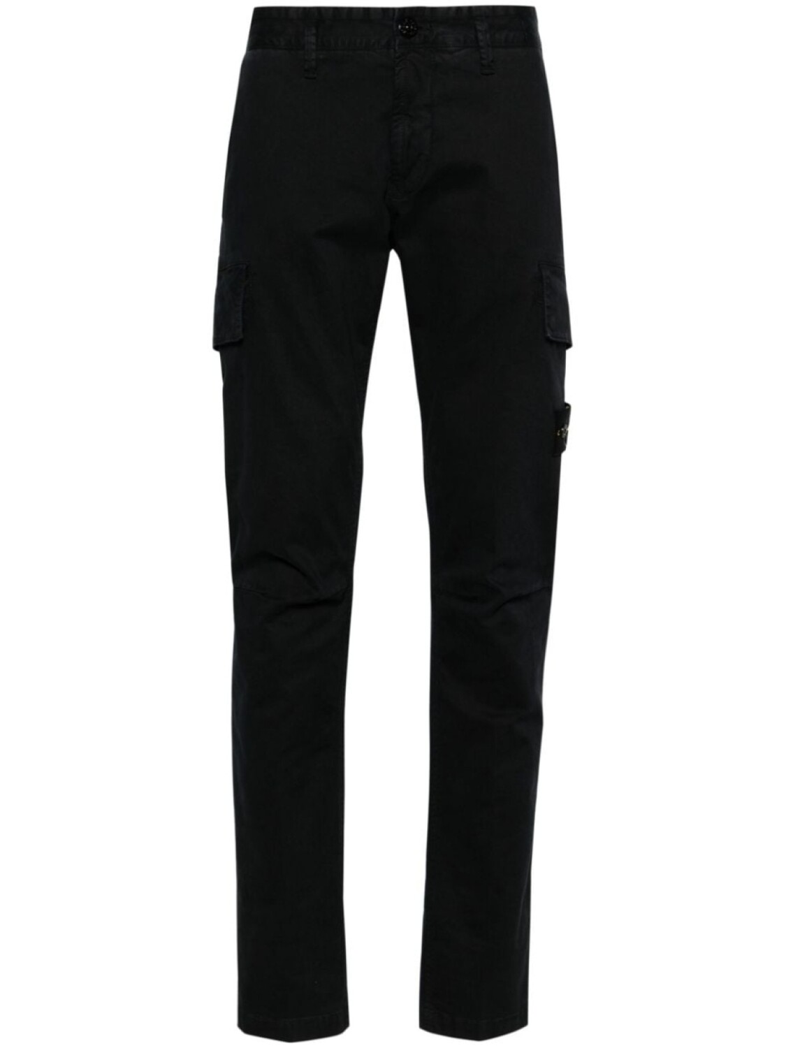 

Stone Island брюки скинни с нашивкой Compass, синий