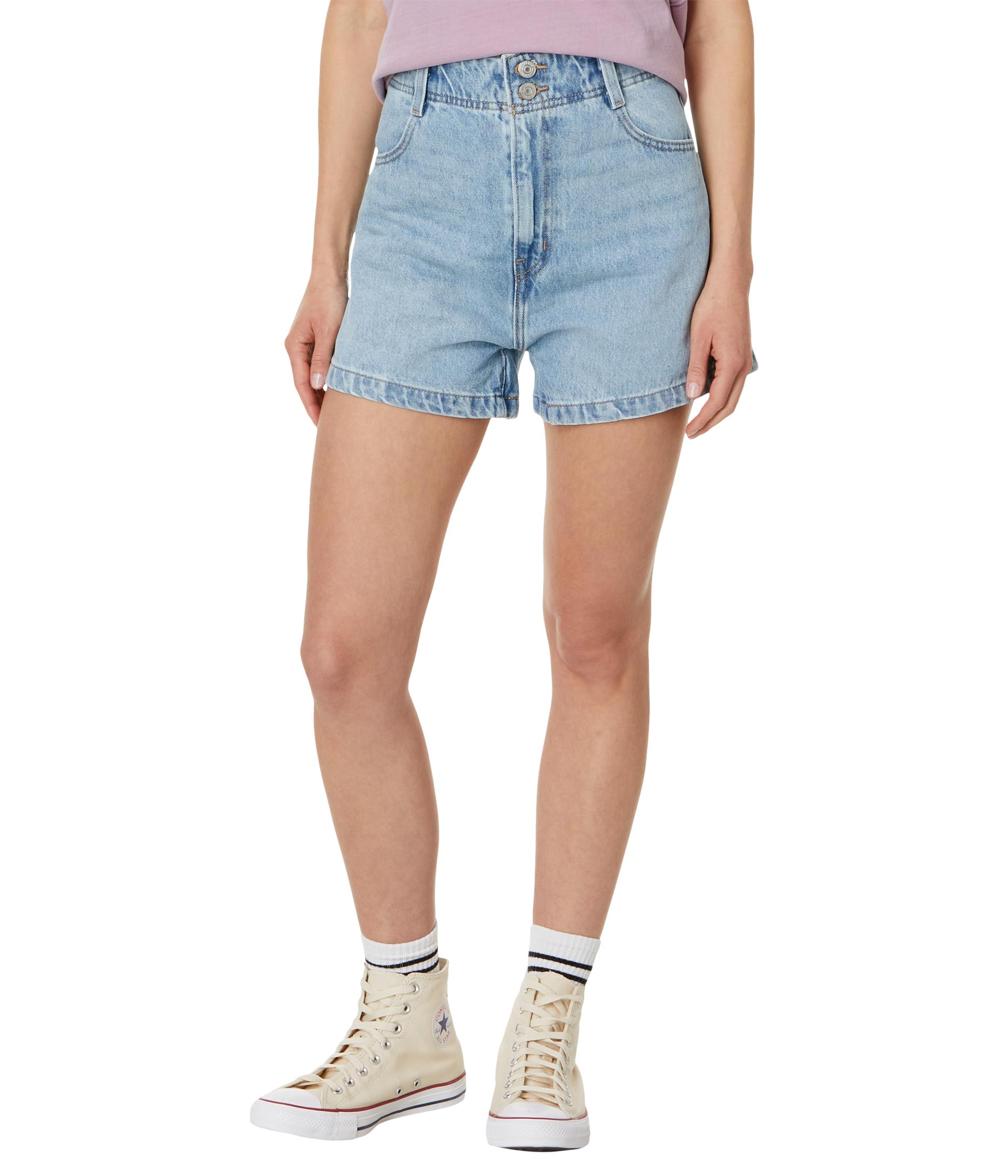 

Шорты Levi's Womens Hw Mom Shorts Contrast Stitching, Light Touch Short No DX