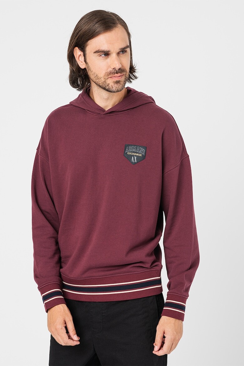 

Толстовки с заниженными рукавами Armani Exchange, фиолетовый
