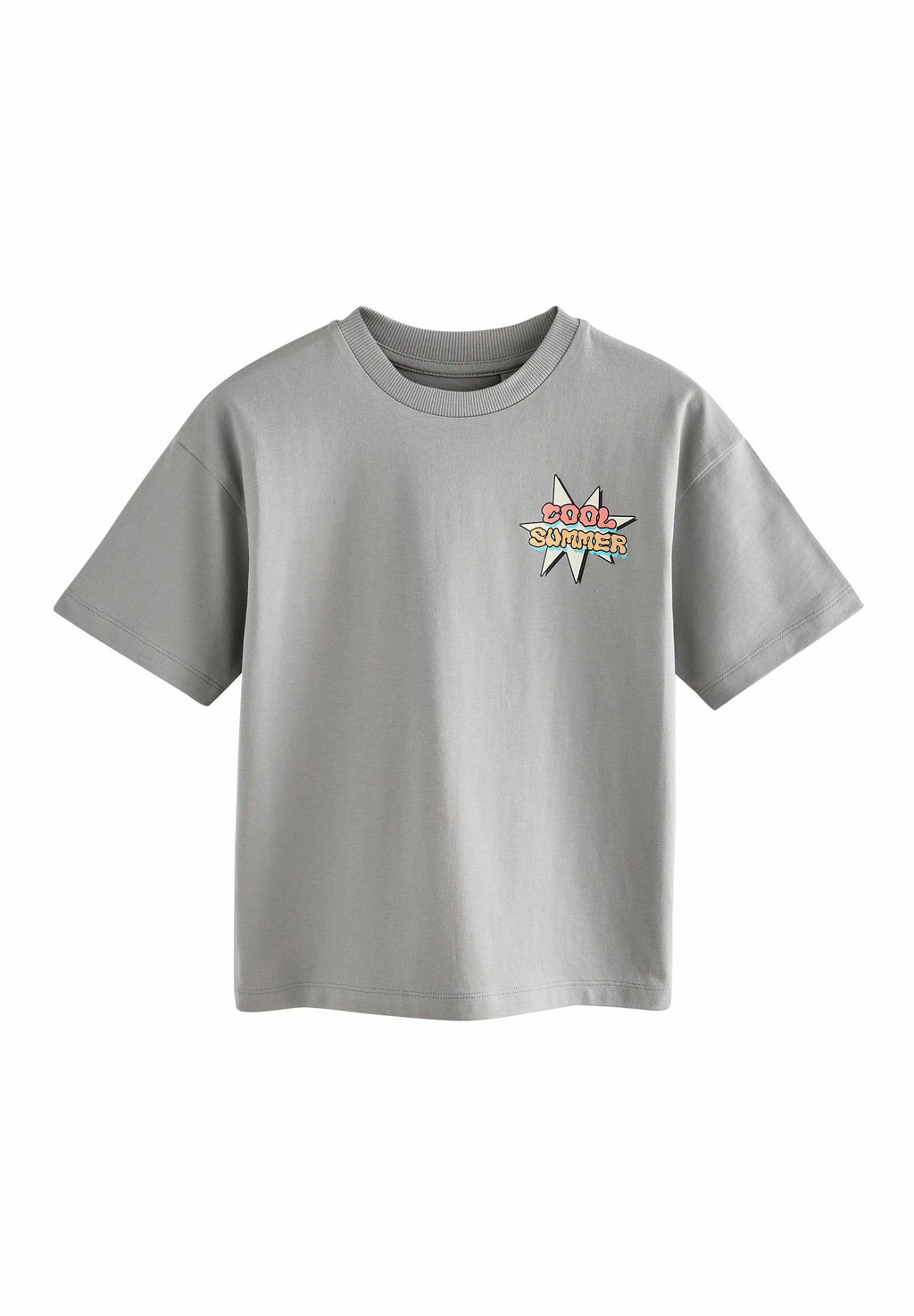 

Футболка с принтом SHORT SLEEVE GRAPHIC STANDARD Next, серый