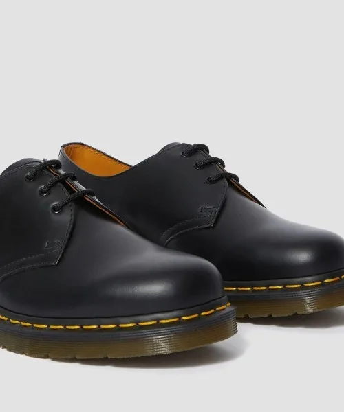 Мужские туфли Dr. Martens 1461 3 Hole из натуральной кожи Kinetics бордовые — фото 3