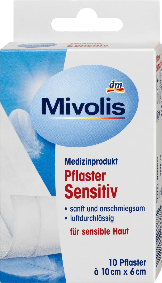 

Пластырь Sensitive 10 см х 6 см 1м Mivolis