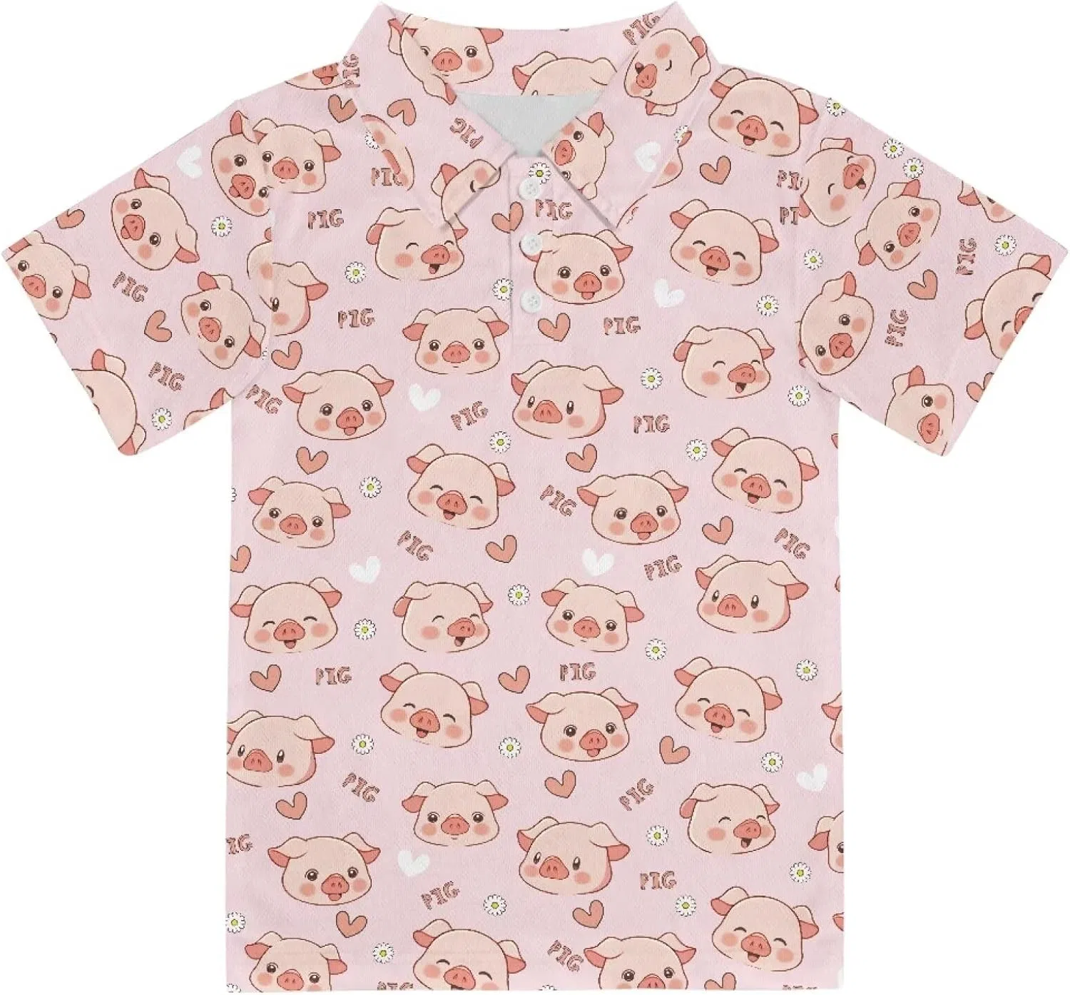 Спортивное поло для детей, Pig Face, Animepark