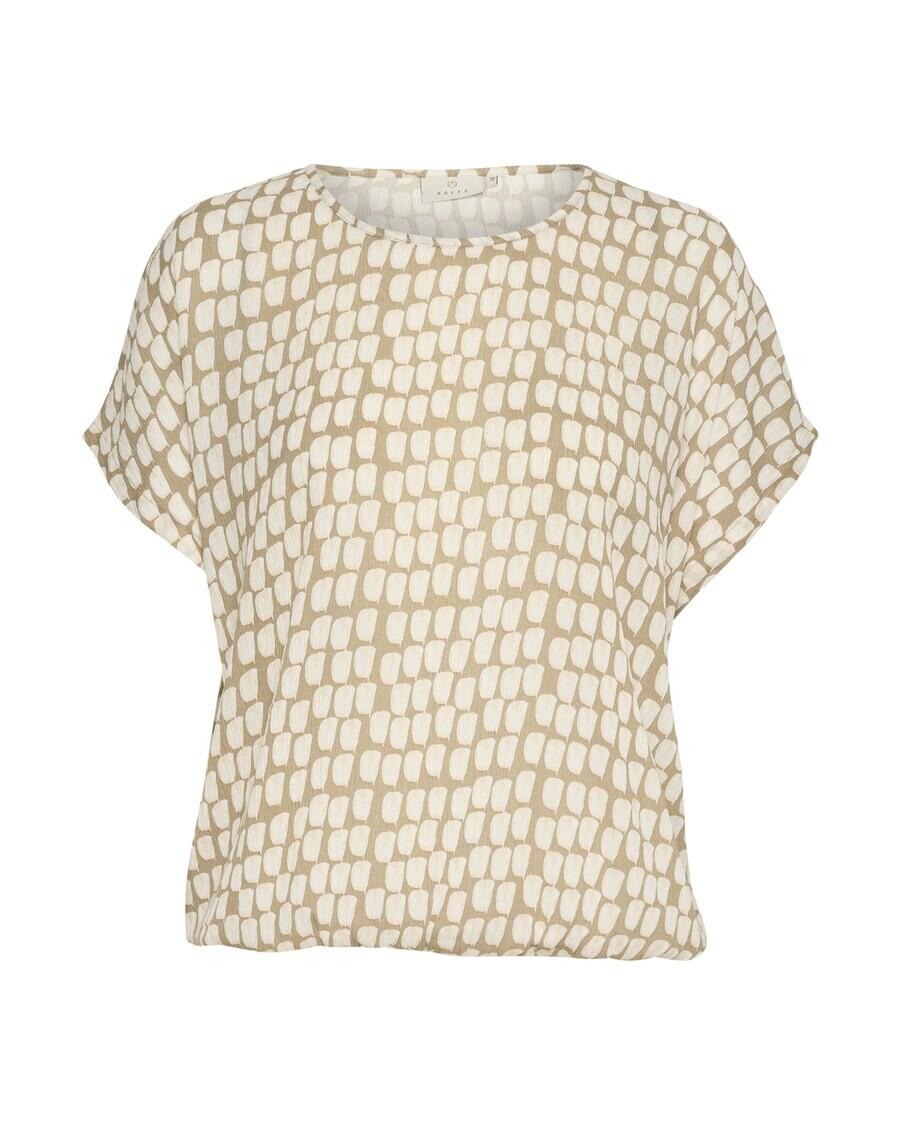 

Блузка с коротким рукавом Kaffe Blouse, цвет light beige/dark beige