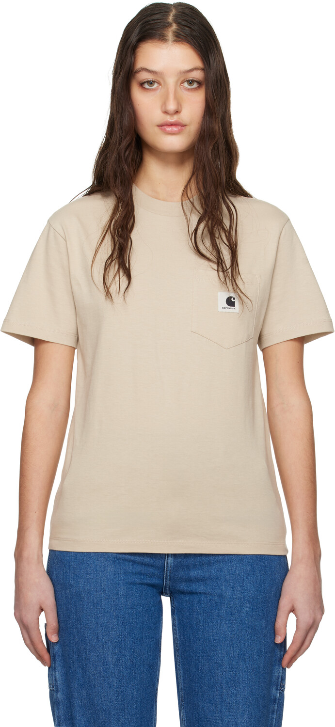 

Бежевый карман / футболка Carhartt Work In Progress