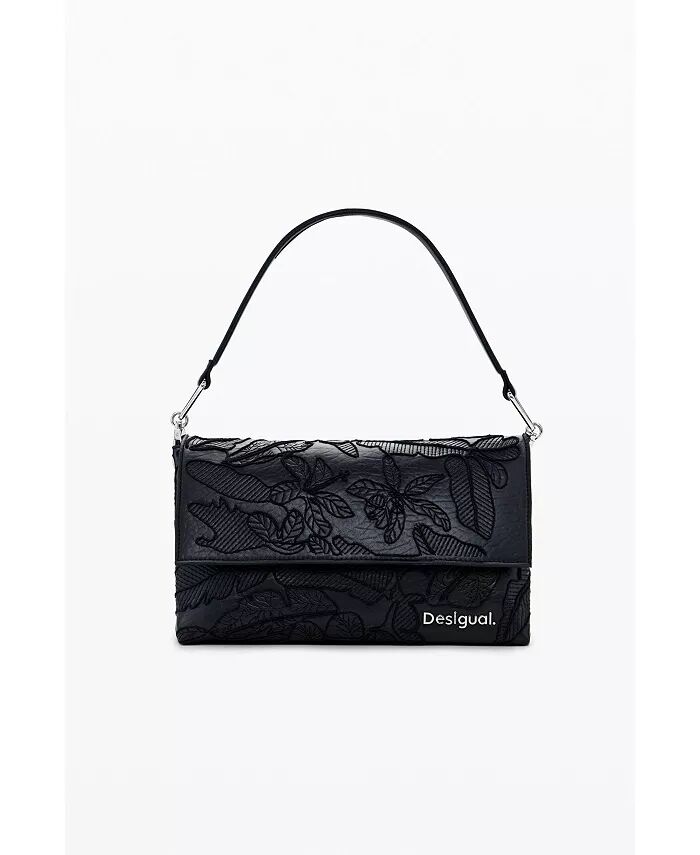 

Женская сумка через плечо с цветочным принтом Desigual, черный