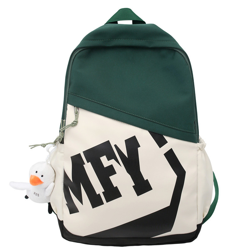 

BALANG Нейлоновый рюкзак унисекс черный зеленый розовый голубой, Green Cheering Duck Charm