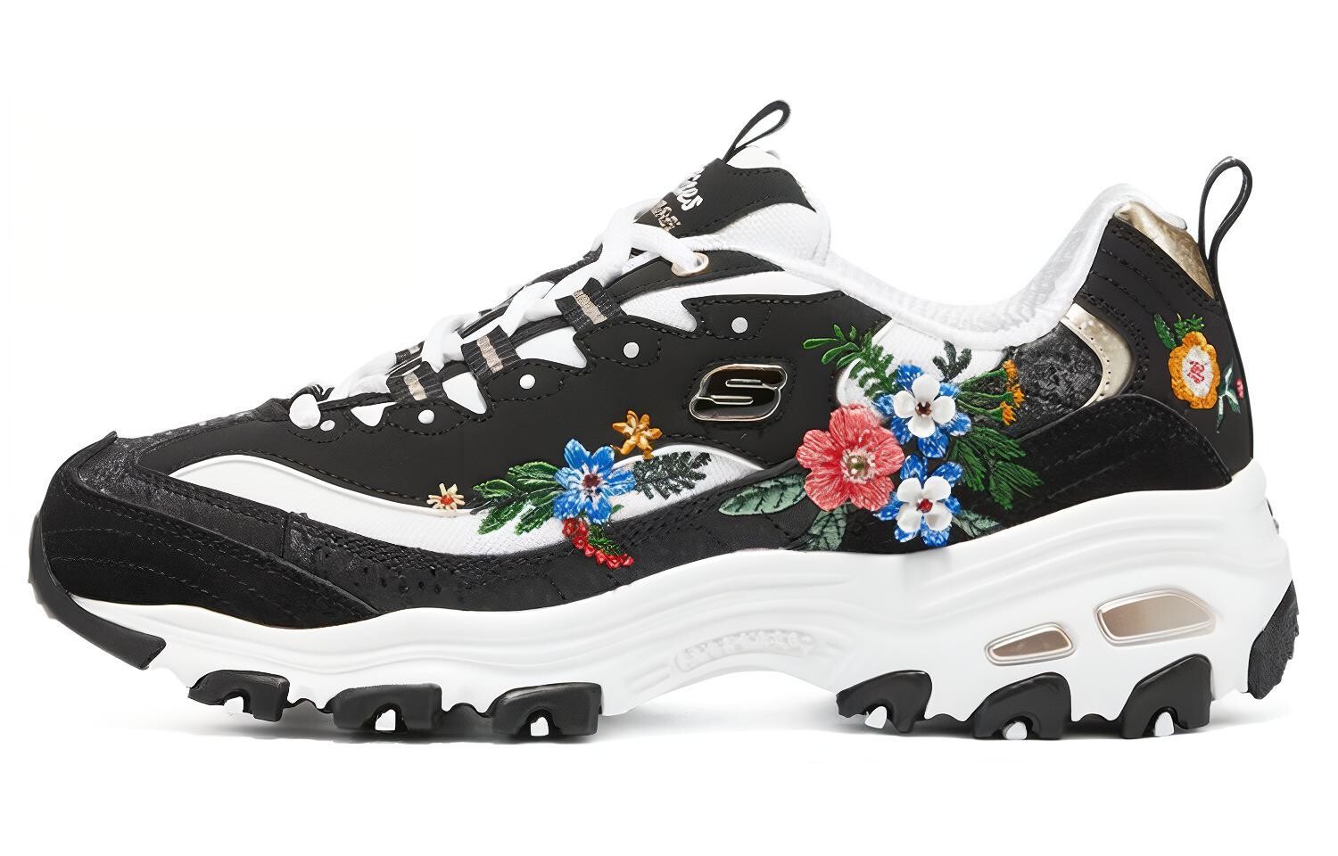 

Skechers D"Lites 1.0 Lifestyle Shoes Women's Mid-top Black/Blue/Red