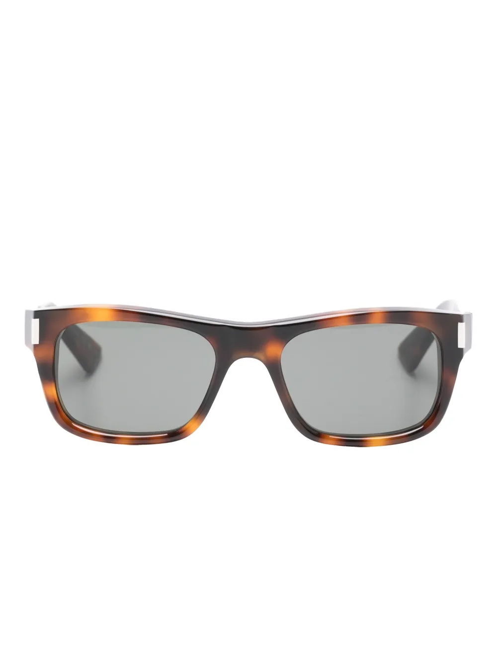 

Прямоугольные солнцезащитные очки Saint Laurent, коричневый