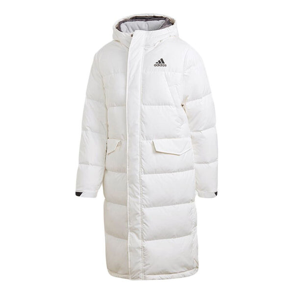 

Пуховик adidas Stay Warm Sports hooded down Jacket White, белый