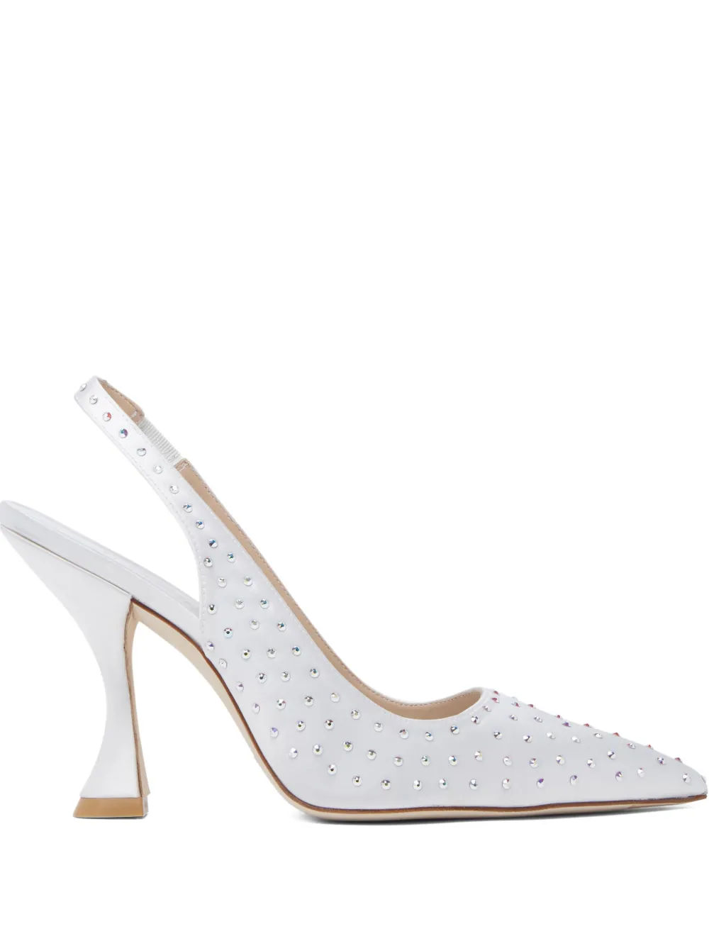 Туфли-лодочки Glam Xcurve на каблуке 100 мм Stuart Weitzman, белый