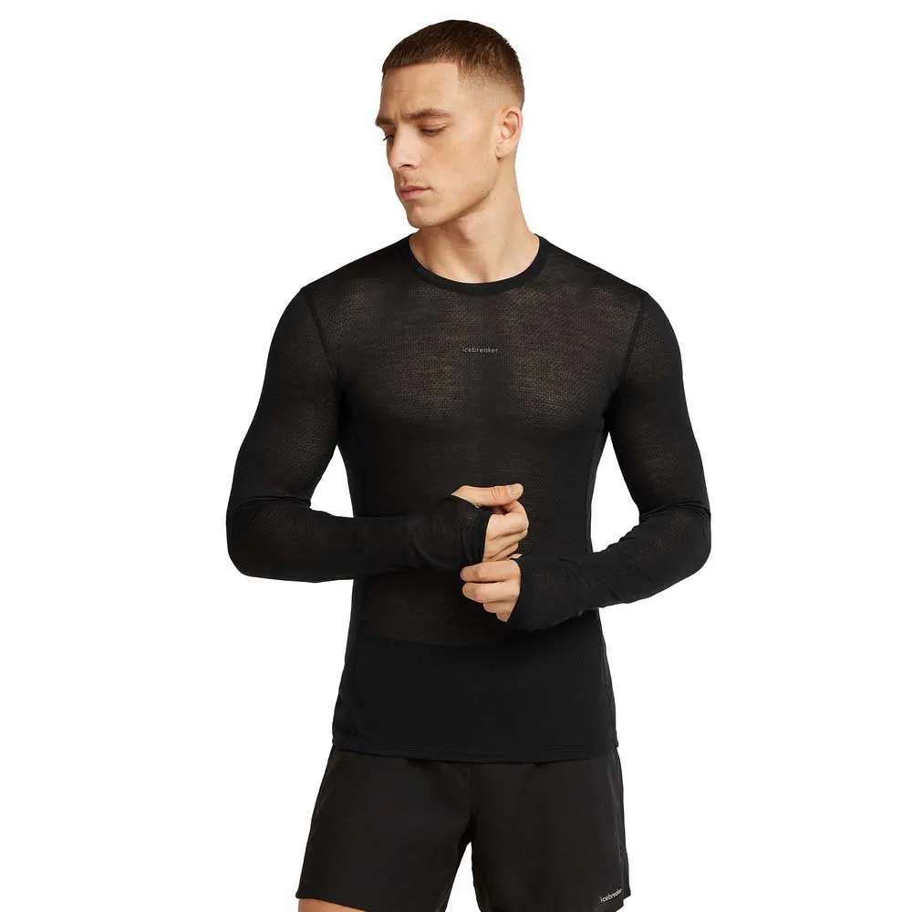 

Базовый слой с длинным рукавом Icebreaker Merino 75 Cool Lite Featherlight, черный