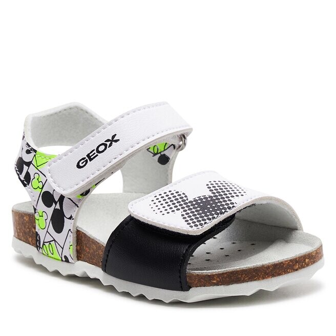Сандалии Geox B Sandal Chalki Boy B152QC 000BC C0552 M White/Fluo Yellow, желтый белый — фото 2