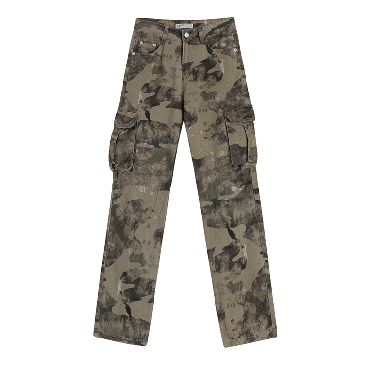 

MOMMANWA Джинсы женские Army Green штаны умеренные карго