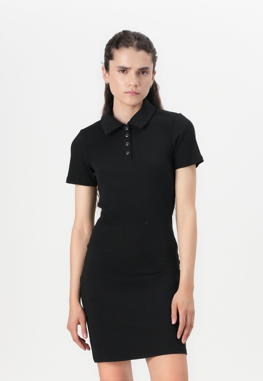 

Платье из джерси PCKITTE POLO SHORT DRESS Pieces, черный