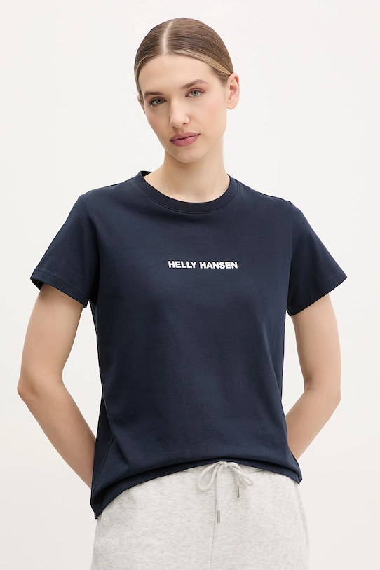 

Хлопковая футболка CORE Helly Hansen, темно-синий