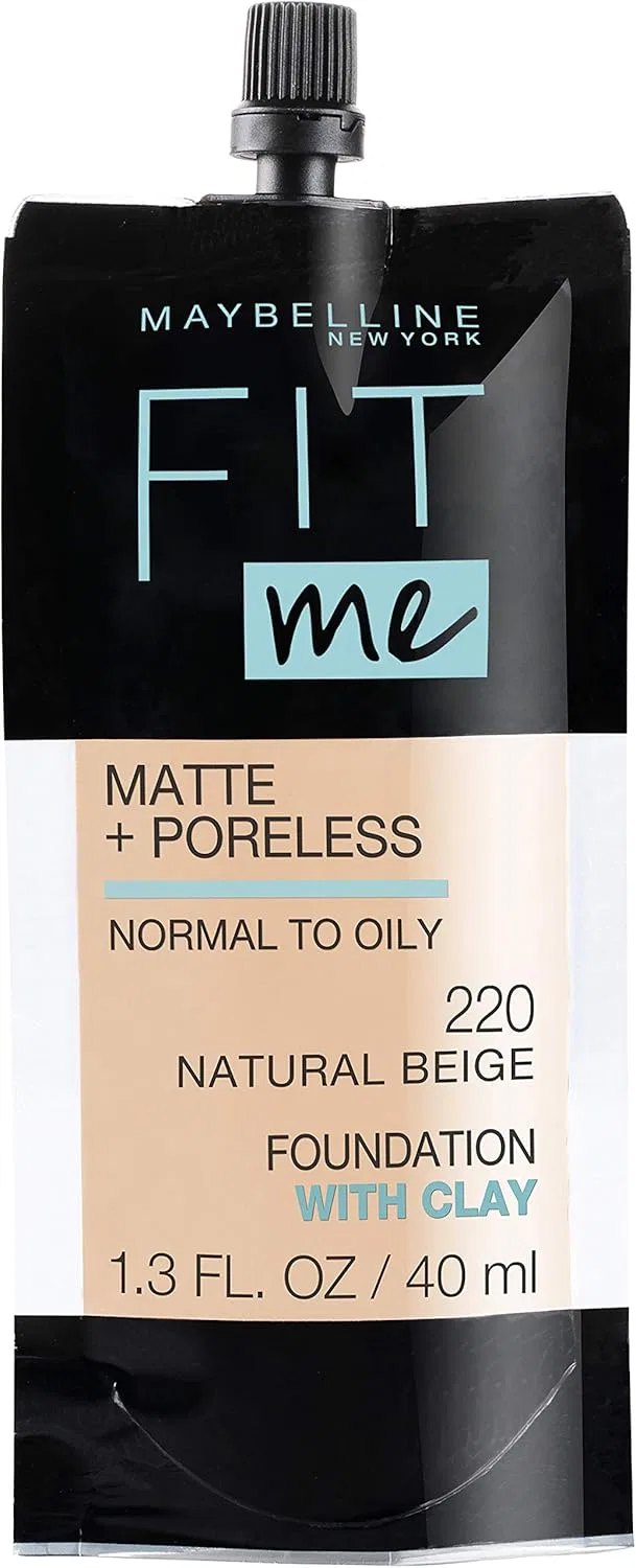 Тональная основа Fit Me Matte + Poreless, Maybelline, 30 мл, оттенок Natural Beige